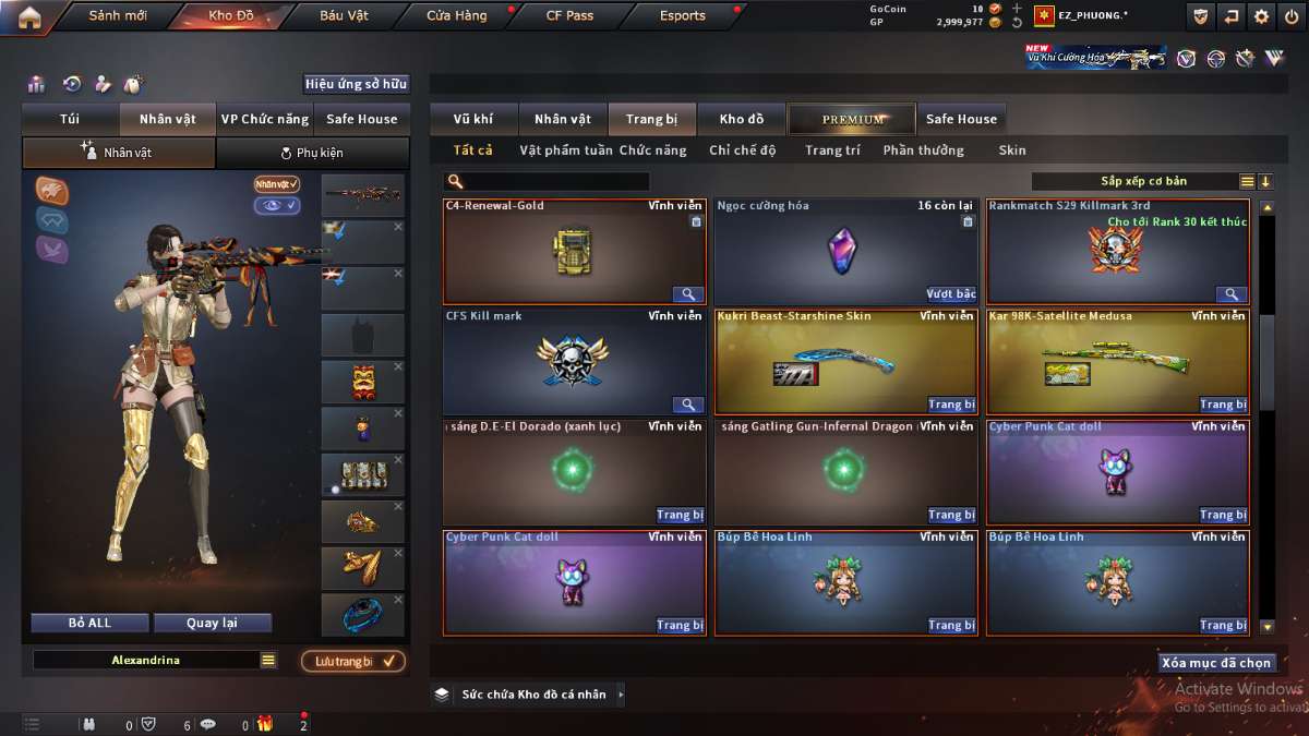 shop acc cf uy tin gia re